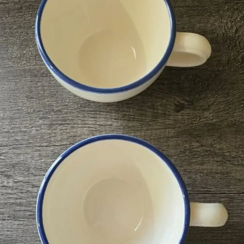 Flat Cup Ocean Breeze by Pfaltzgraff. Set of 12